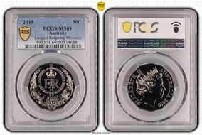 2015 50C Longest Reigning Monarch MS69