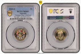 2023-C $2 Vietnam War Colorized MS69