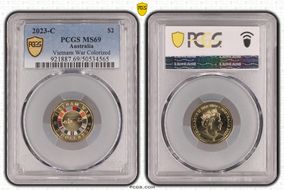 2023-C $2 Vietnam War Colorized MS69