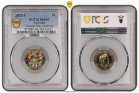 2023-C $2 Vietnam War Colorized MS69