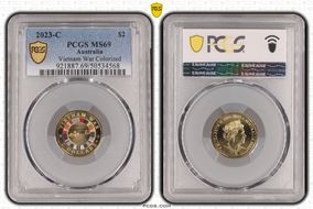 2023-C $2 Vietnam War Colorized MS69