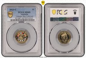 2023-C $2 Vietnam War Colorized MS69