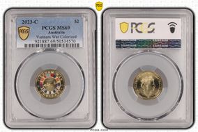 2023-C $2 Vietnam War Colorized MS69