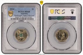 2024 $2 Paralympic Team Colorized MS68