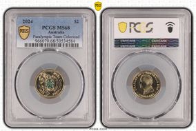 2024 $2 Paralympic Team Colorized MS68