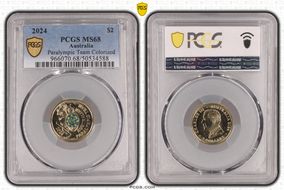 2024 $2 Paralympic Team Colorized MS68