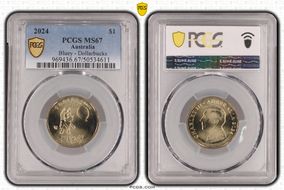 2024 $1 Bluey w/Balloon - Dollarbucks MS67