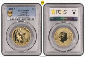 2010-P $1 Dragonfly Backyard Bugs MS68