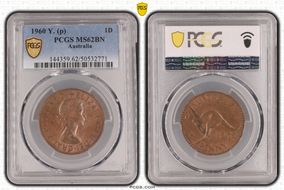 1960 Y. (p) 1D MS62BN