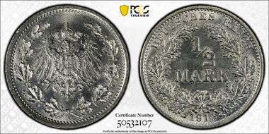 1915-A 1/2 Mk J-16 MS64