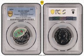 2024 20C Where is the Green Sheep? Colorized MS69