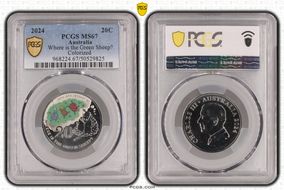 2024 20C Where is the Green Sheep? Colorized MS67