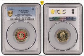 2023 $2 Vegemite Centenary Colorized Happy Little Vegemites MS63