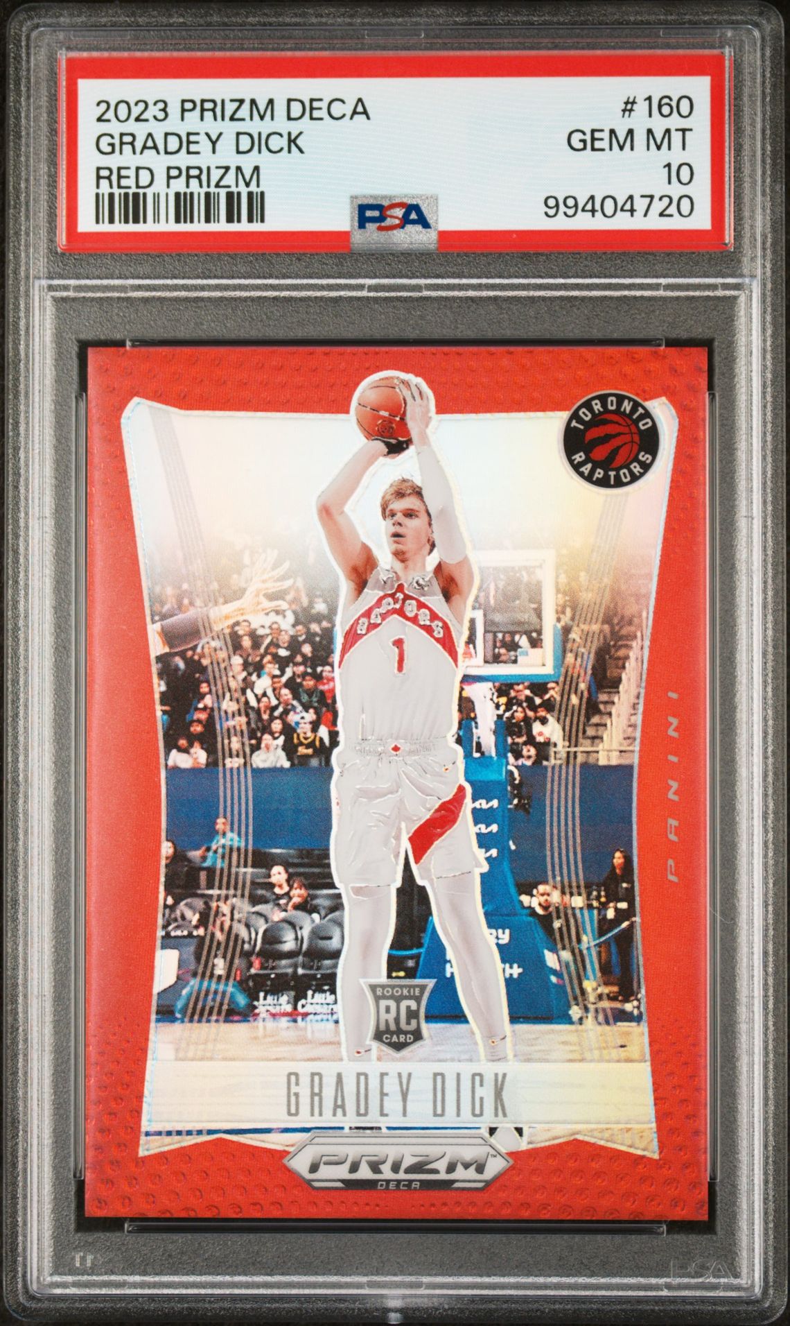 2023 Panini PANINI PRIZM DECA RED PRIZM #160 Gradey Dick front