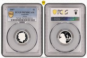 2007 $2 Silver PR70DCAM