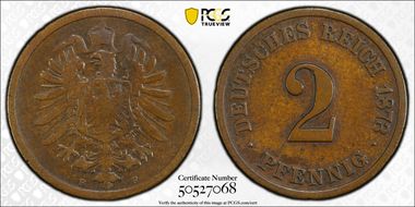 1873-F 2 Pfg VF25BN