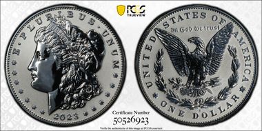 2023-S $1 Morgan Dollar Rev PR Two-Coin Reverse Proof Set PR70
