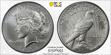 2023 $1 Peace Dollar MS70