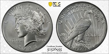 2023 $1 Peace Dollar MS70