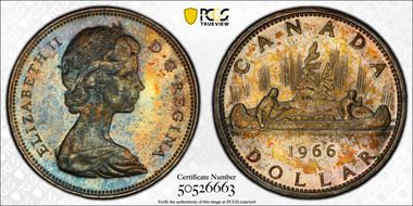 1966 S$1 Large Beads MS64