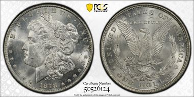 1878 8TF $1 MS62