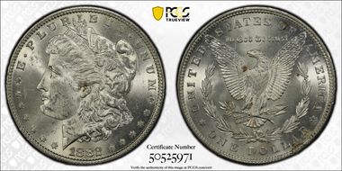 1882 $1 MS62