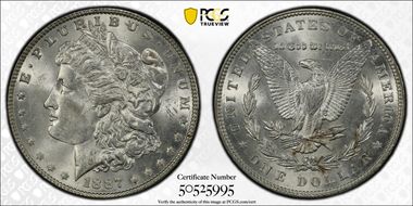 1887 $1 MS64