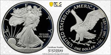 2023-W $1 Silver Eagle PR69DCAM