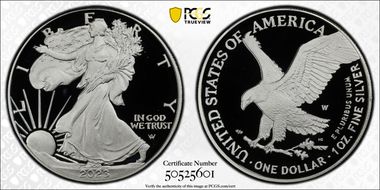 2023-W $1 Silver Eagle PR70DCAM