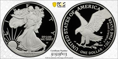 2023-W $1 Silver Eagle PR70DCAM