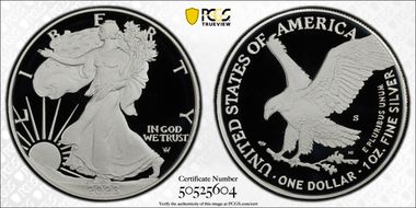 2023-S $1 Silver Eagle PR70DCAM