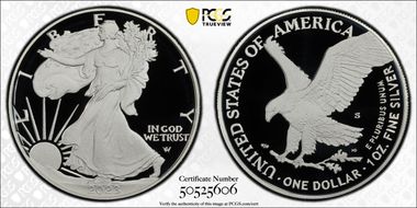 2023-S $1 Silver Eagle PR70DCAM