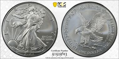 2023-W $1 Burnished Silver Eagle SP69