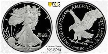 2024-W  $1 Silver Eagle PR70DCAM
