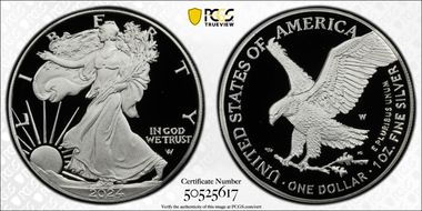 2024-W  $1 Silver Eagle PR70DCAM