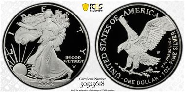 2024-W  $1 Silver Eagle PR70DCAM
