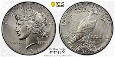 2023 $1 Peace Dollar First Strike MS70