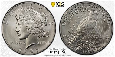 2023 $1 Peace Dollar First Strike MS70