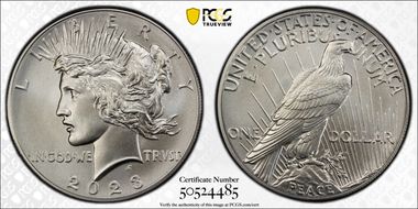 2023 $1 Peace Dollar First Strike MS70