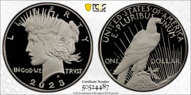 2023-S $1 Peace Dollar First Strike PR70DCAM