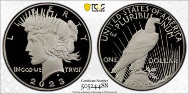 2023-S $1 Peace Dollar First Strike PR70DCAM