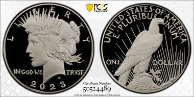 2023-S $1 Peace Dollar First Strike PR70DCAM