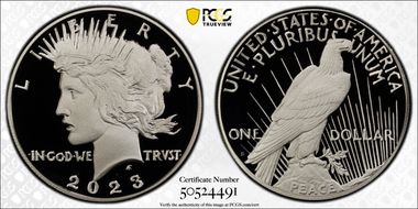 2023-S $1 Peace Dollar First Strike PR70DCAM