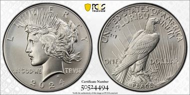 2024 $1 Peace Dollar First Strike MS69