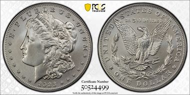 2023 $1 Morgan Dollar First Strike MS70