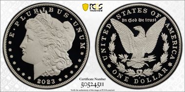 2023-S $1 Morgan Dollar First Strike PR70DCAM
