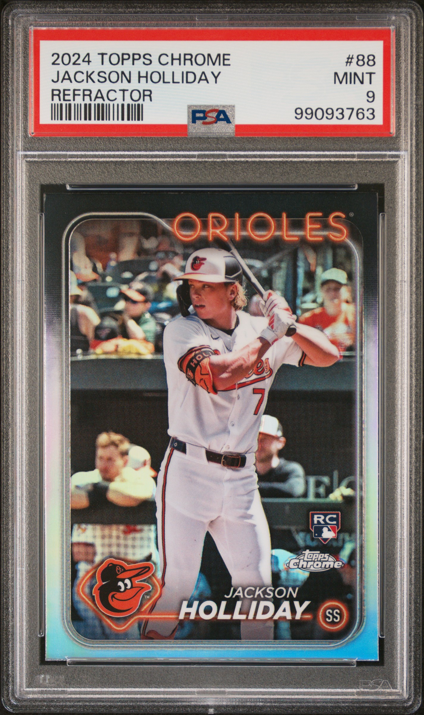 2024 Topps Chrome Jackson Holliday #88 (Refractor) Mint 9 front