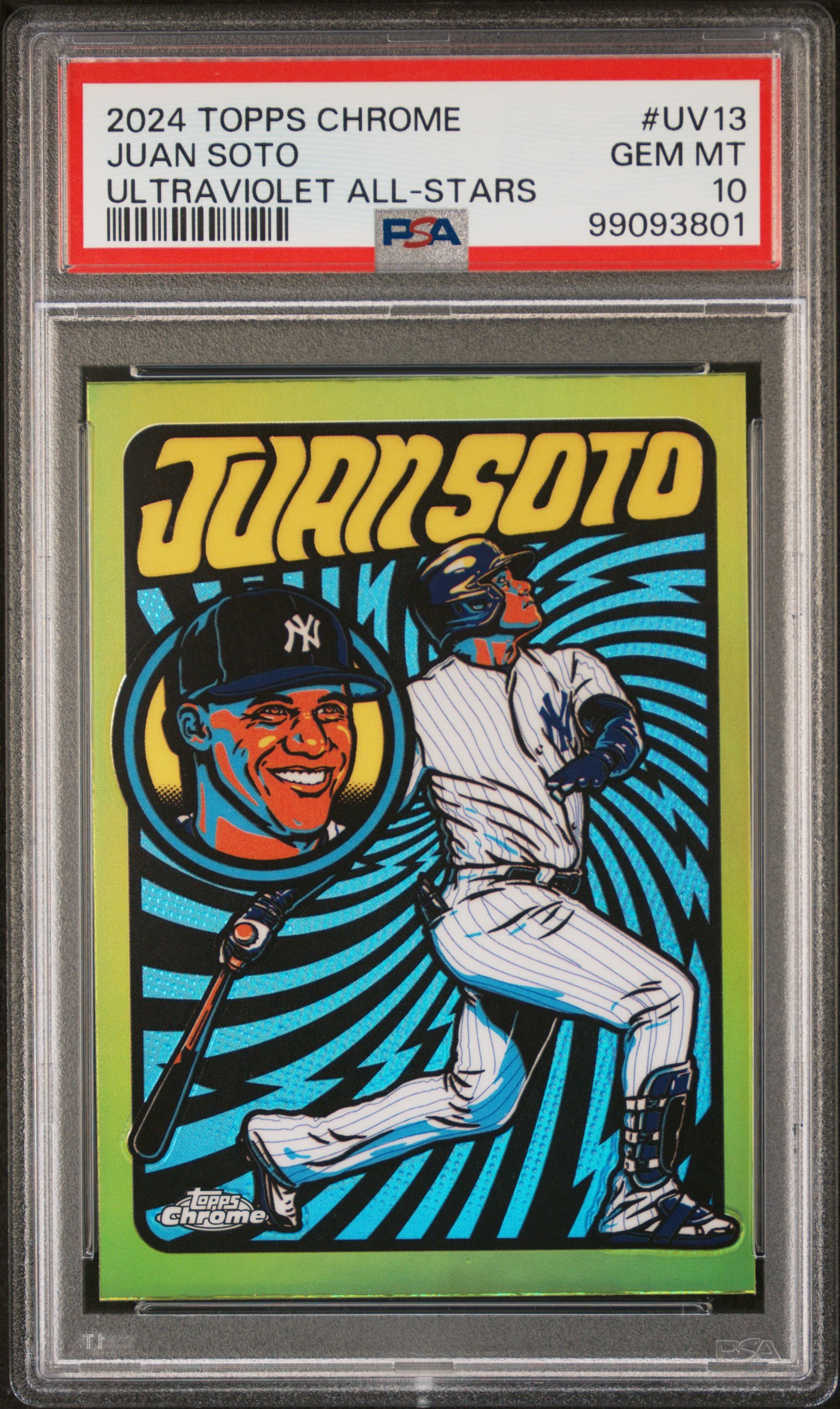 2024 Topps Chrome Ultraviolet All-Stars Juan Soto #Uv13 Gem Mt 10 front