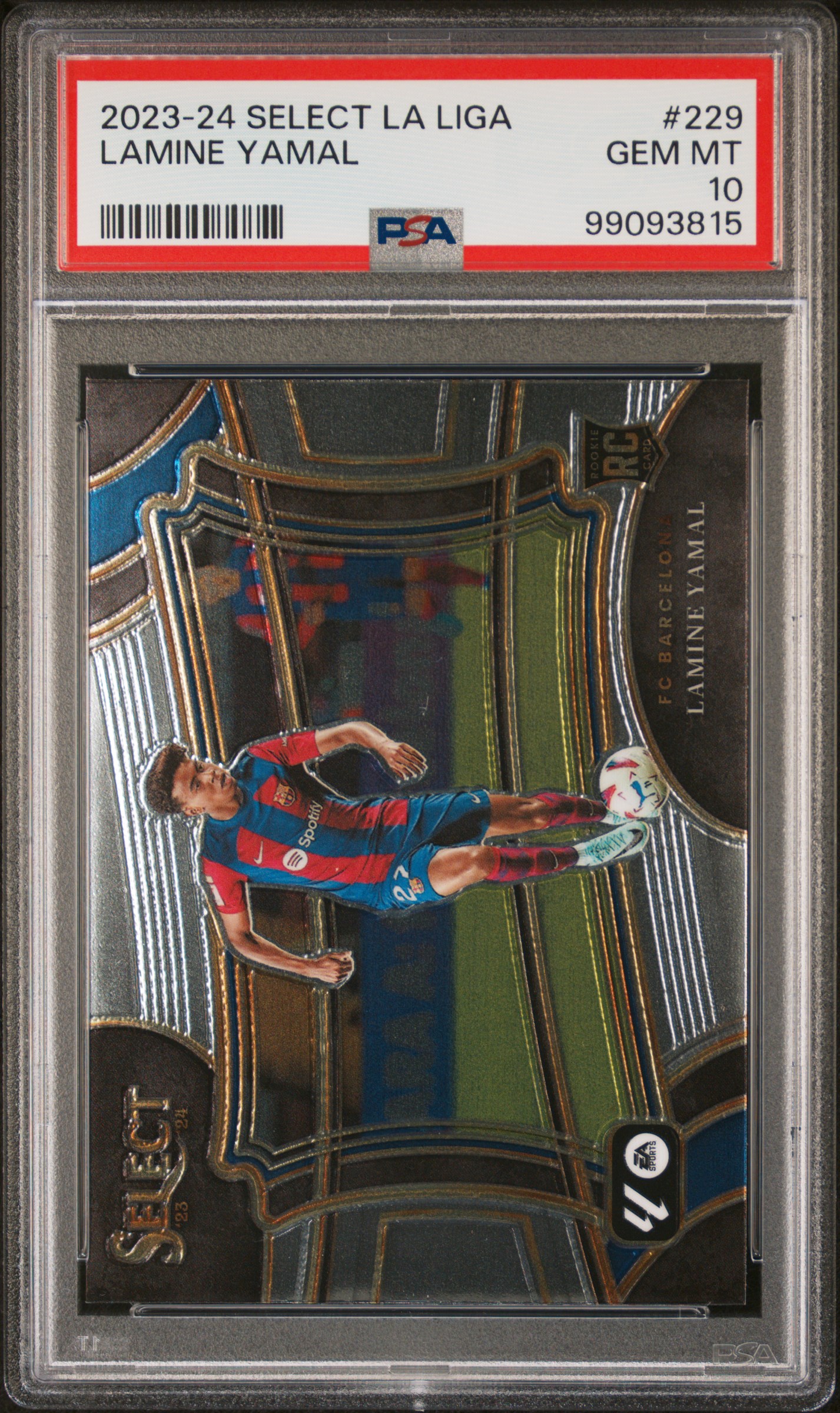 2023-24 Panini Select La Liga Lamine Yamal #229 Gem Mt 10 front