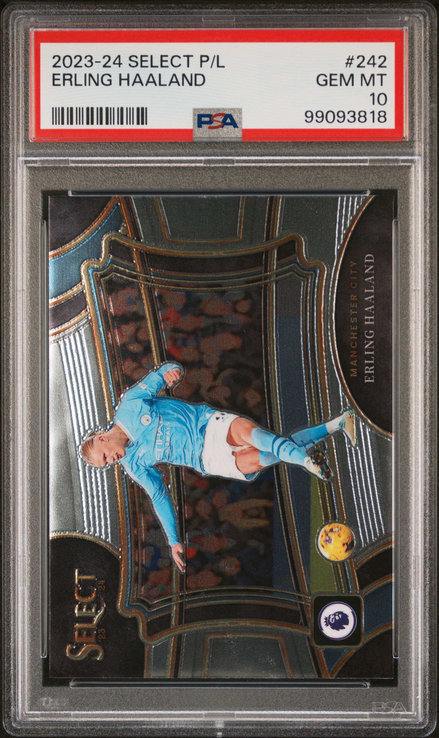 2023-24 Panini Select Premier League Erling Haaland #242 Gem Mt 10 front